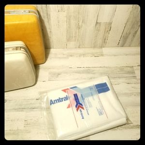 Vintage Amtrak Train Souvenir Blanket